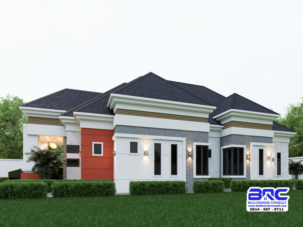 4 bedroom bungalow house plan nigeria 4- psn00013ba - bullionrise consult