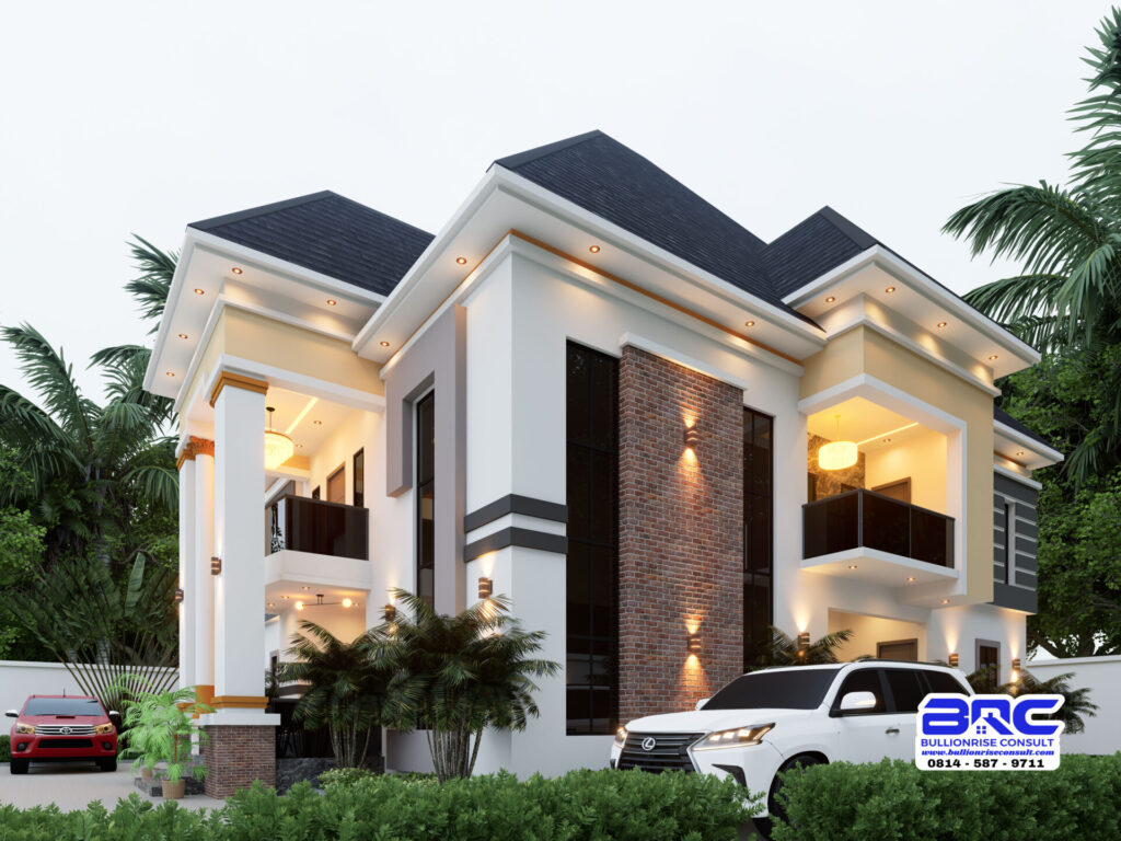 5 bedroom duplex house plan nigeria - psn00021ba - bullionrise consult2