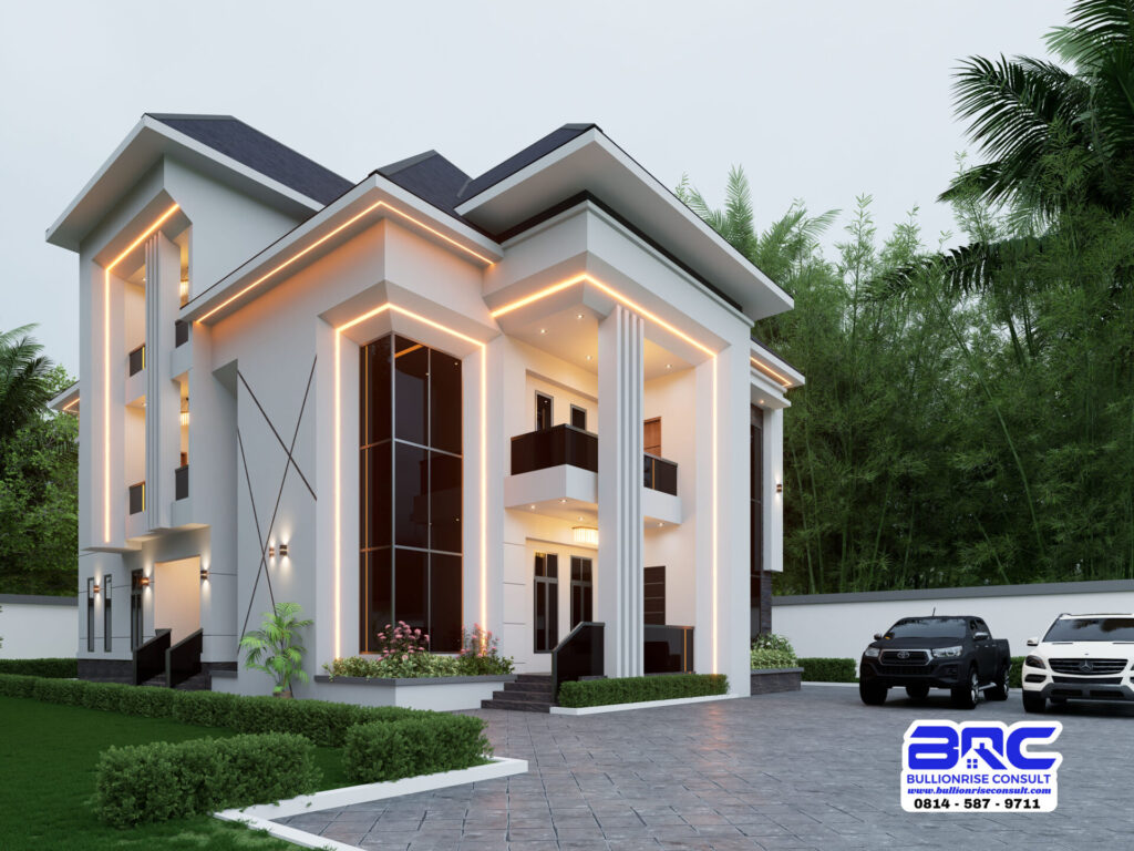 6 bedroom duplex house plan nigeria - psn00029ba - bullionrise consult 2