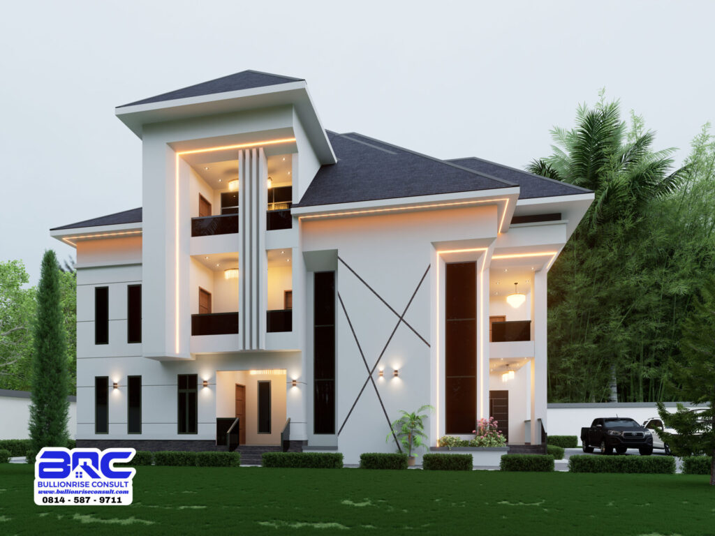 6 bedroom duplex house plan nigeria - psn00029ba - bullionrise consult 2