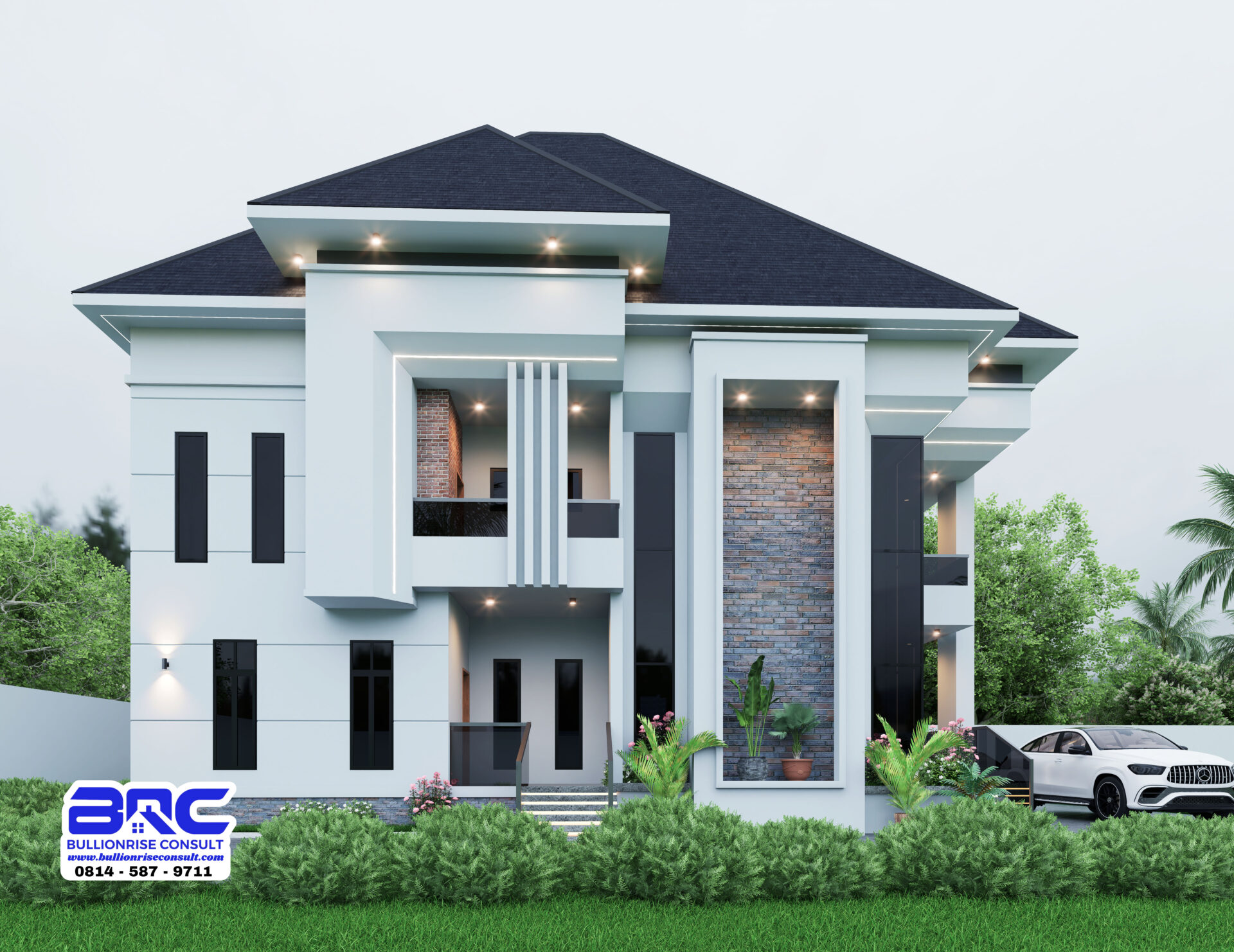 5 Bedroom Duplex House Plan | The Domus alba