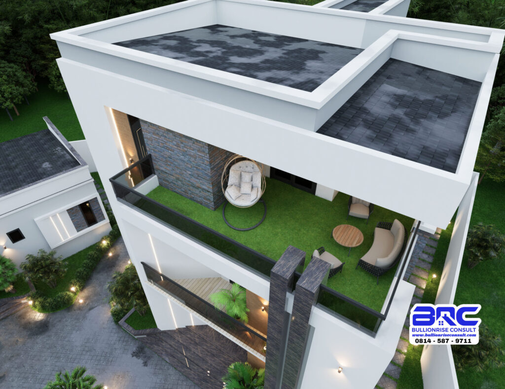 5 bedroom duplex with penthouse house plan - psn00031ba-bullionrise consult 48