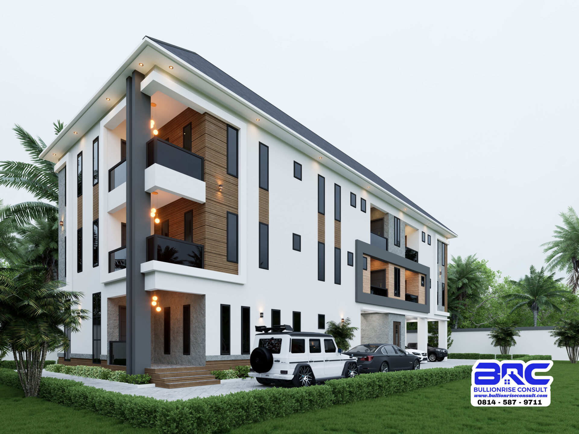 4 bedroom semidetached duplex with 4 units of 2 bedroom apartment psn28 2 - bullionrise consult