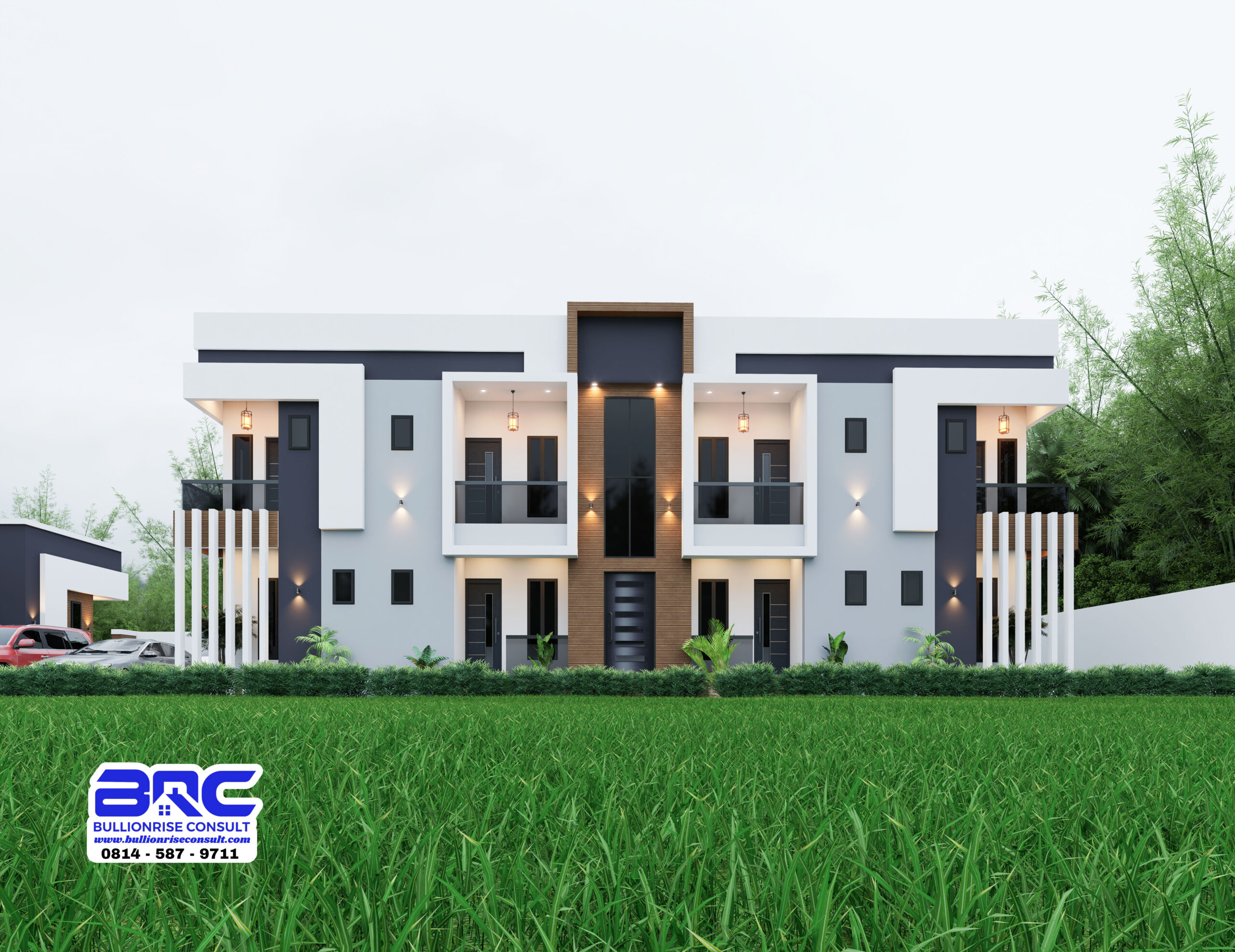 2 bedroom blocks of flat building plan - bullionrise consult 1