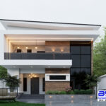 Contemporary 5 Bedroom Duplex House Plan | The Echelon Residence (PSN00046BA)