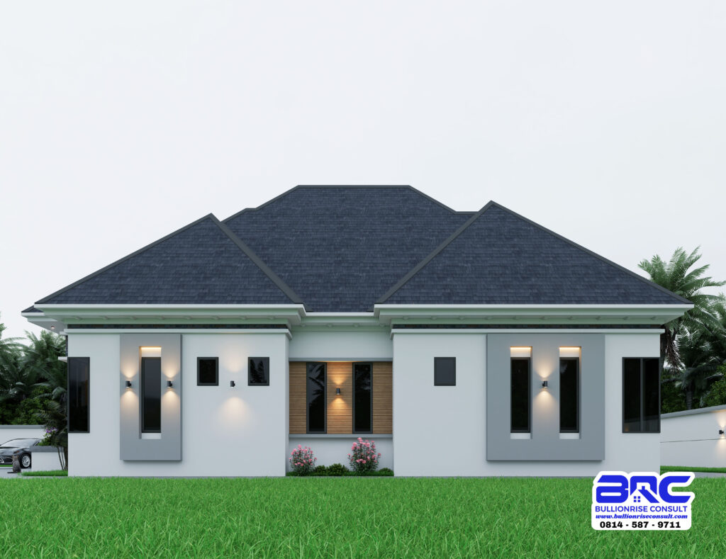 4 bedroom bungalow modern house plan - bullionrise consult 5