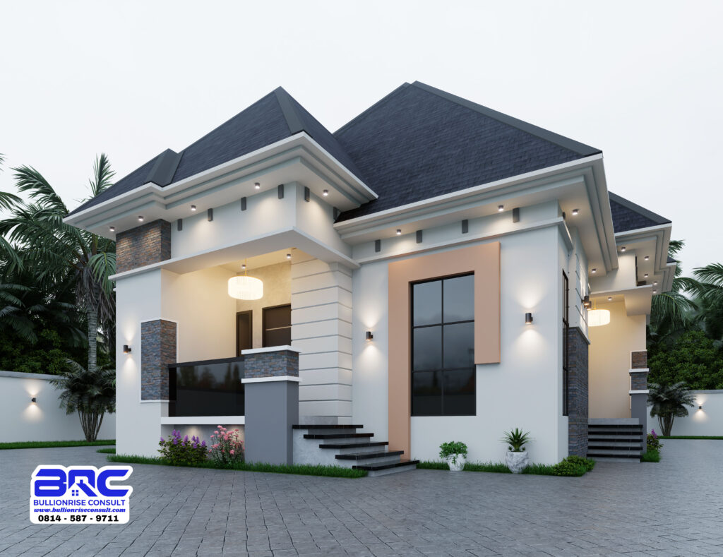 4 bedroom bungalow home design 3d - bullionrise consult 4