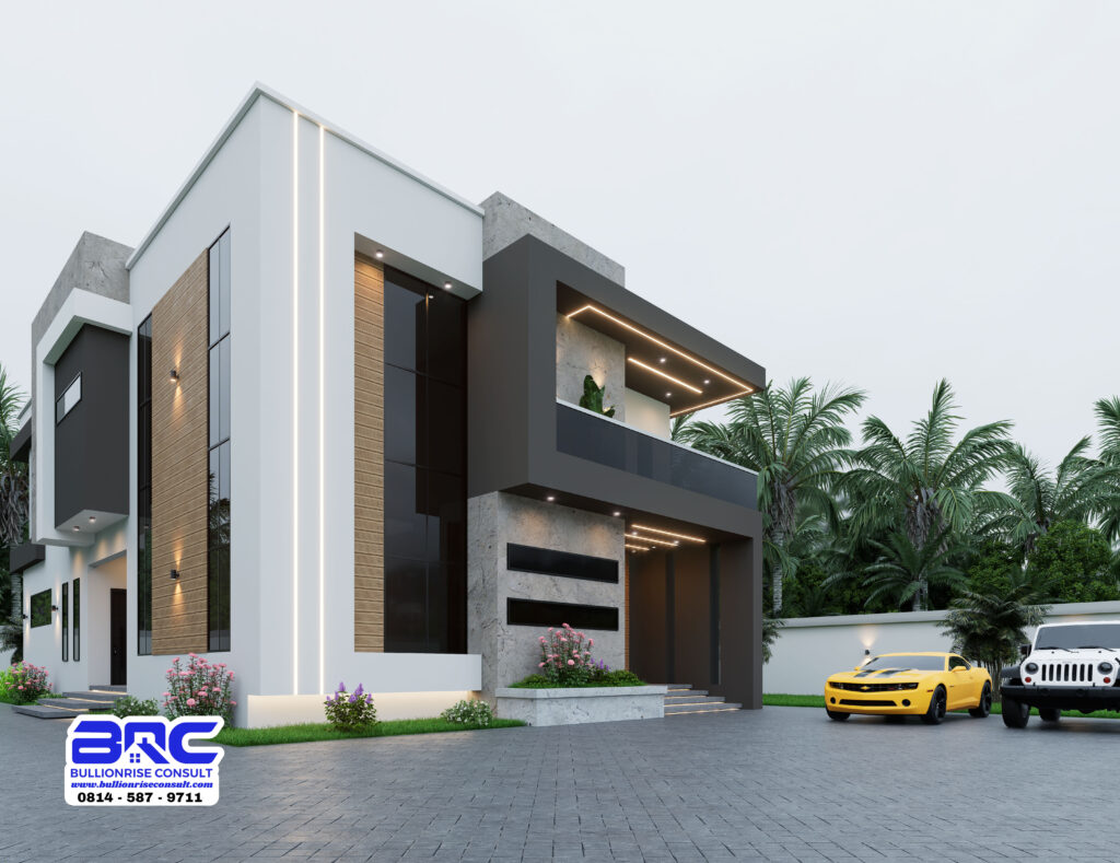 five bedroom duplex modern house design - bullionrise consult 7