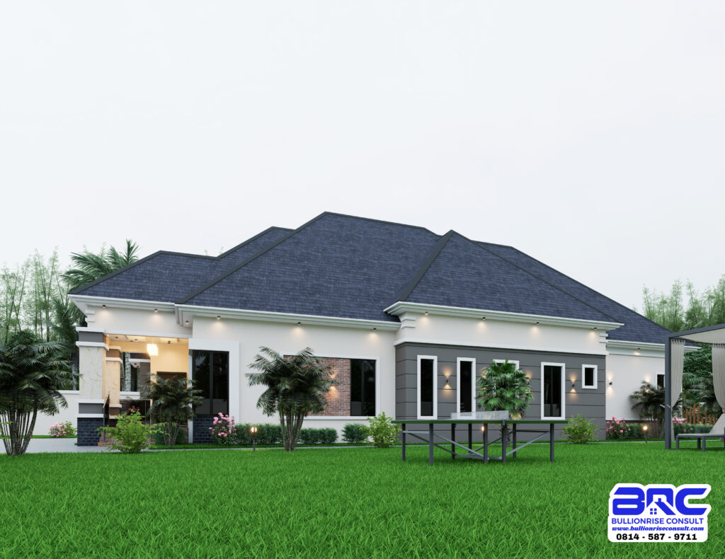 4 bedroom bungalow building plan - bullionrise consult 1
