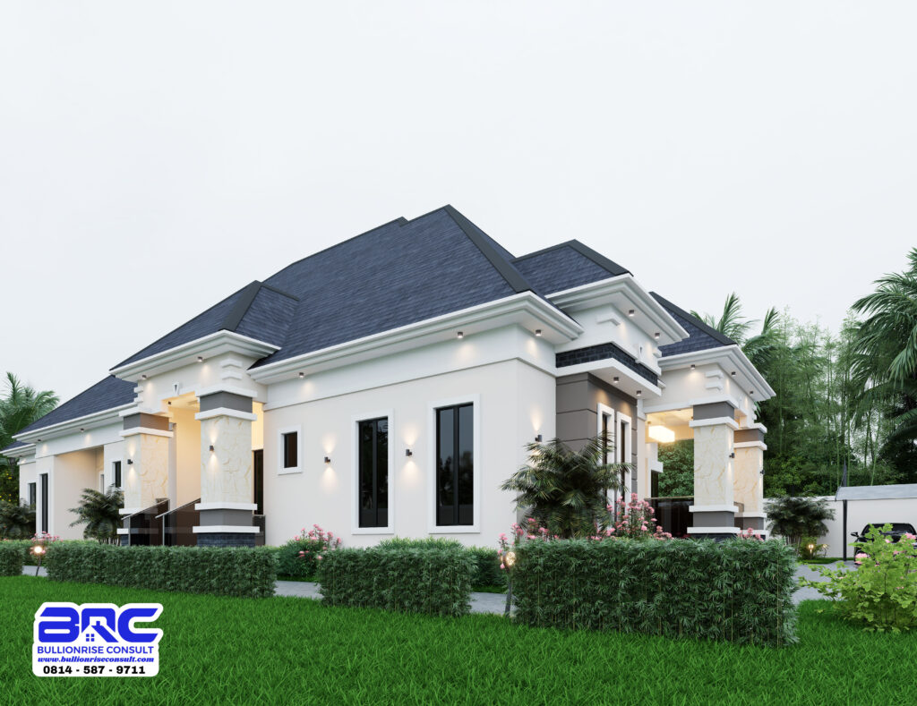 4 bedroom bungalow building plan - bullionrise consult 3