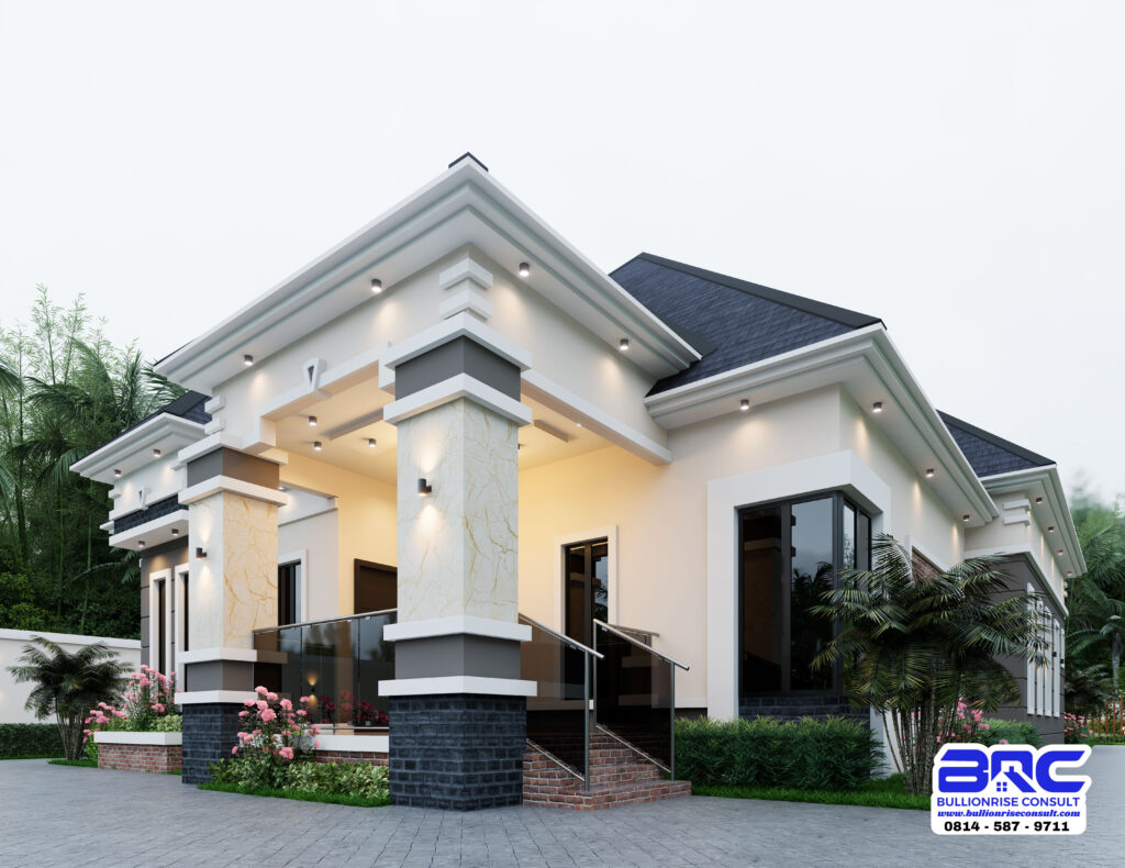 4 bedroom bungalow building plan - bullionrise consult 9