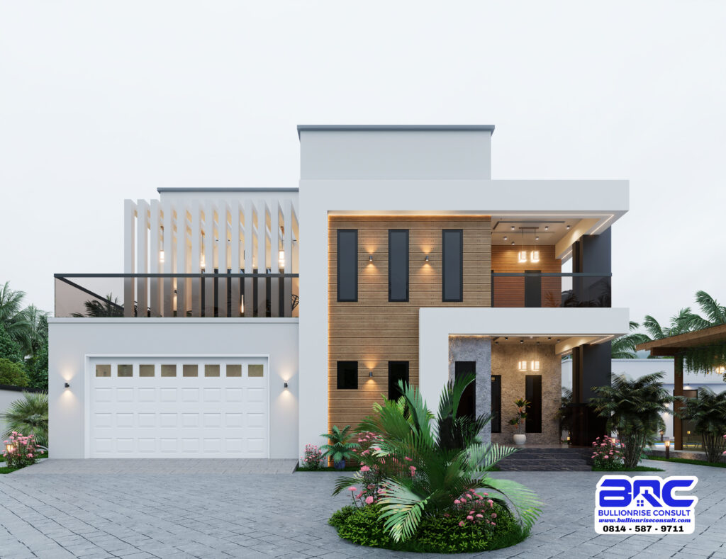 4 bedroom duplex semi detached house plan - Bullionrise Consult - 2
