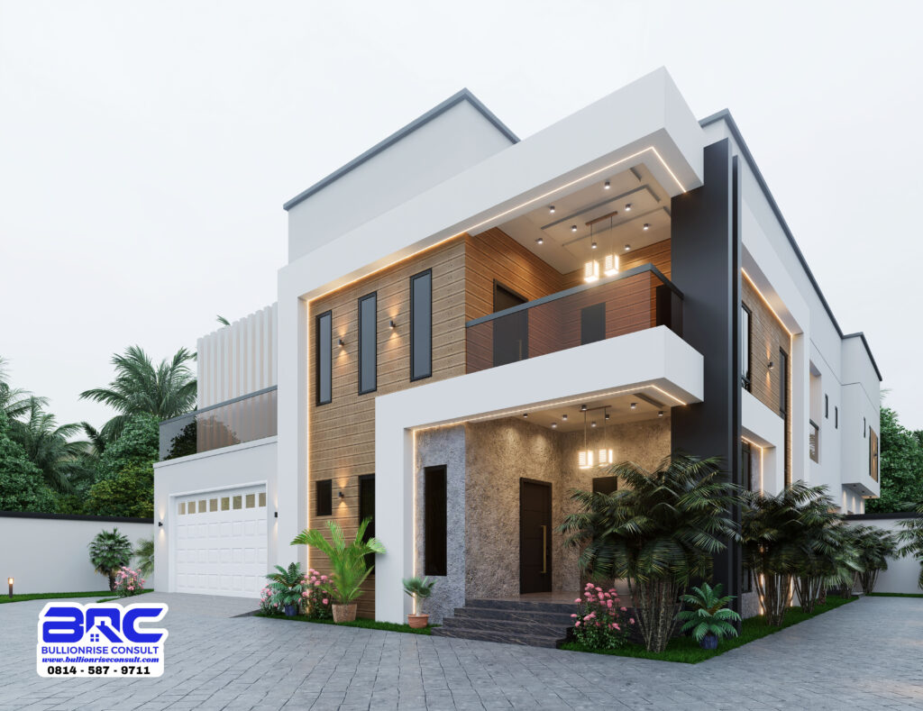 4 bedroom duplex semi detached house plan - Bullionrise Consult - 3