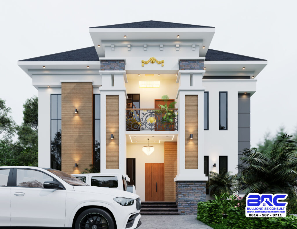 6 bedroom duplex semi detached house plan | Haven Enclave (PSN00093BA)