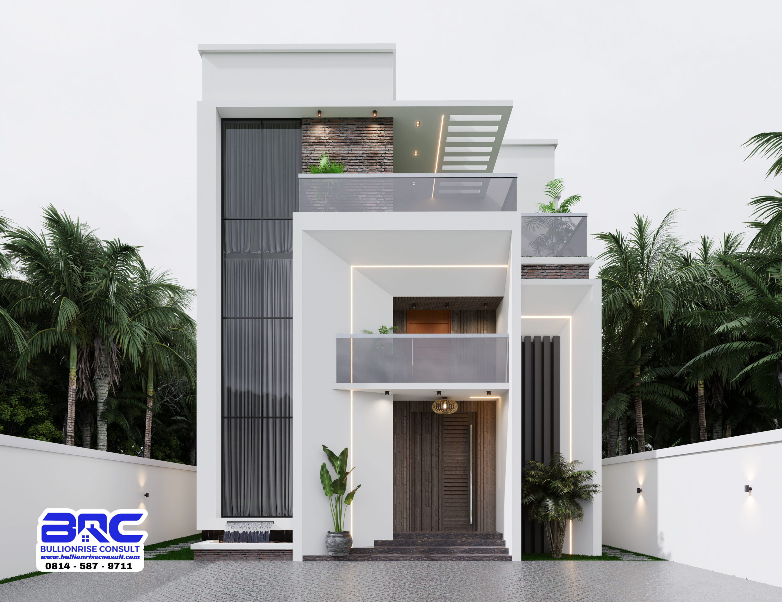 7 bedroom contemporary house plan pent house - bullionrise consult - 1