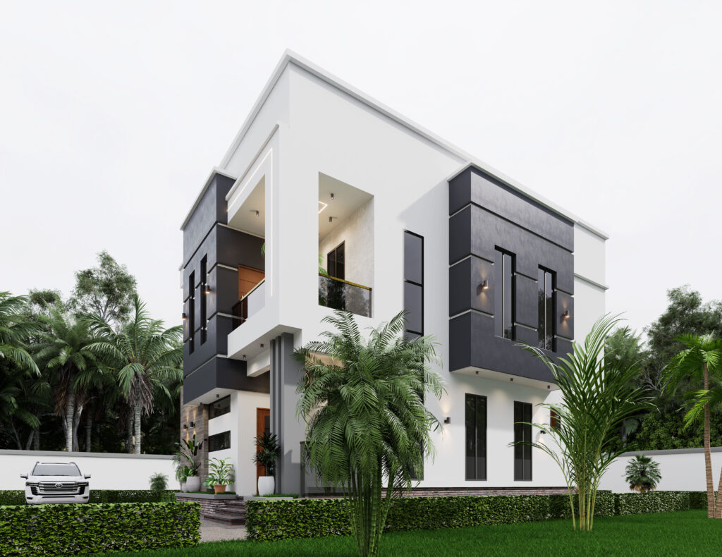 5bedroom duplex 3d house design - bullionrise consult - 5 bedroom duplex - 12
