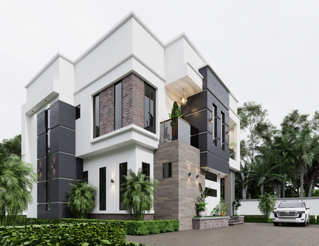 5bedroom duplex 3d house design - bullionrise consult - 5 bedroom duplex - 12