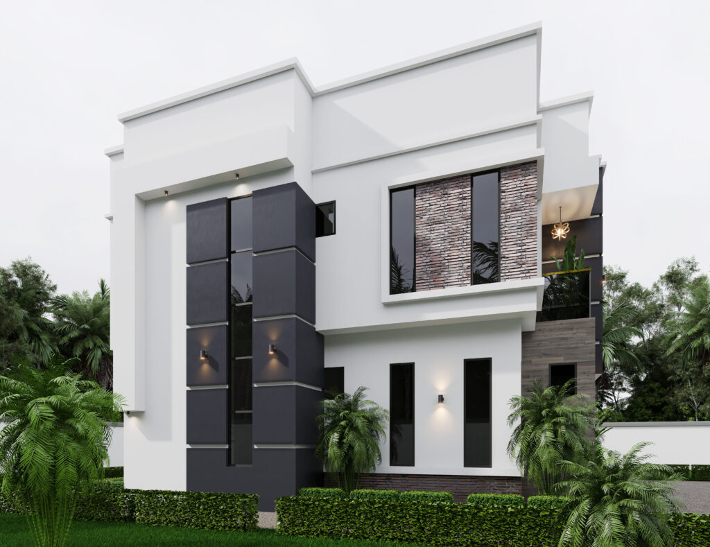 5bedroom duplex 3d house design - bullionrise consult - 5 bedroom duplex - 123