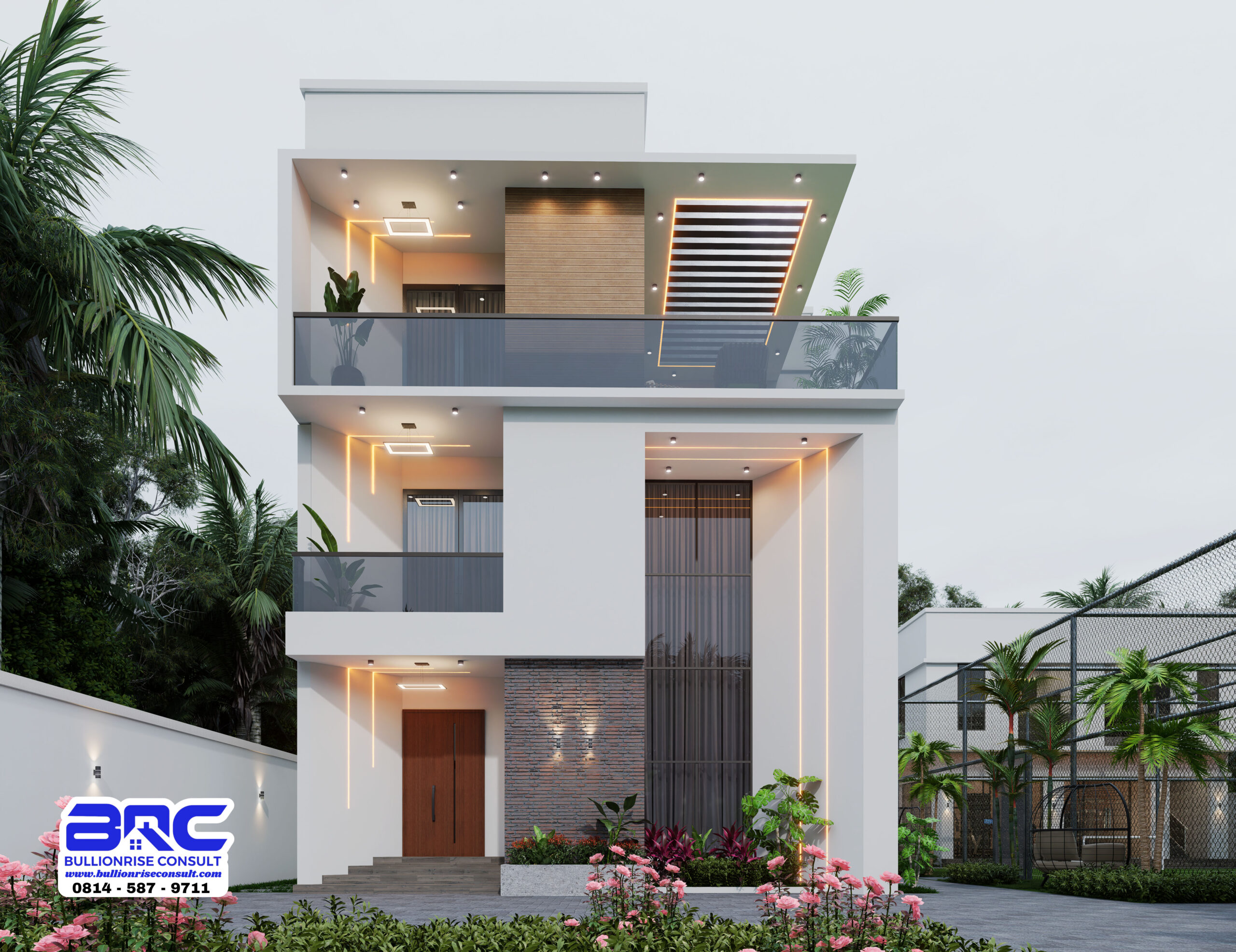 6 bedroom contemporary house plan pent house - bullionrise consult -