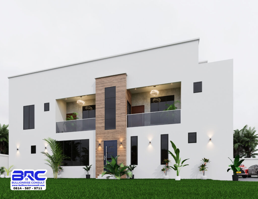3 bedroom duplex semi detached house design - BULLIONRISE CONSULT - 6
