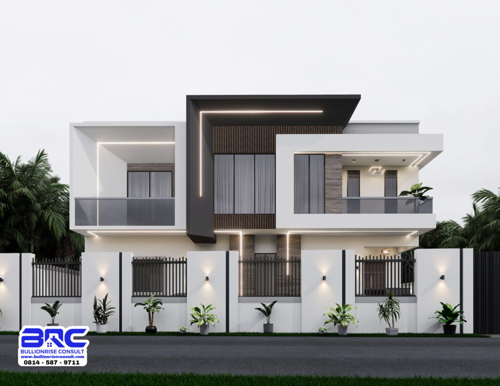 4 bedroom duplex semi detached house plan - BULLIONRISE CONSULT