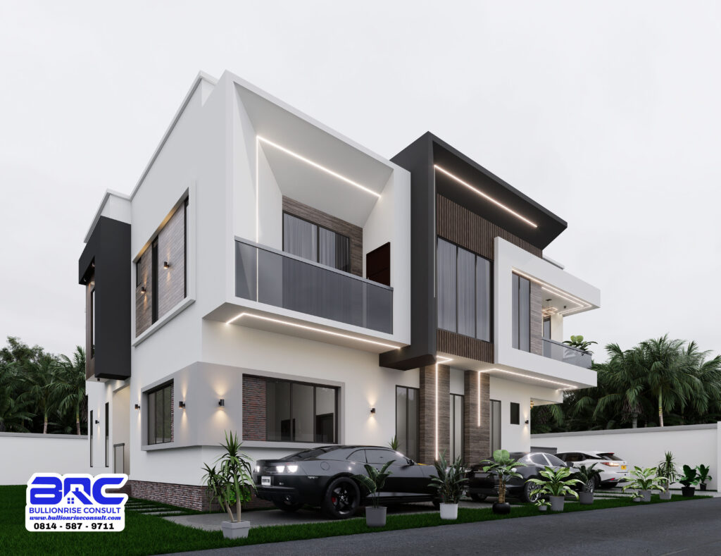 4 bedroom duplex semi detached house plan - BULLIONRISE CONSULT - 3