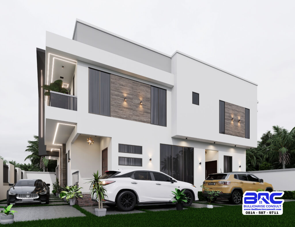 4 bedroom duplex semi detached house plan - BULLIONRISE CONSULT - 6