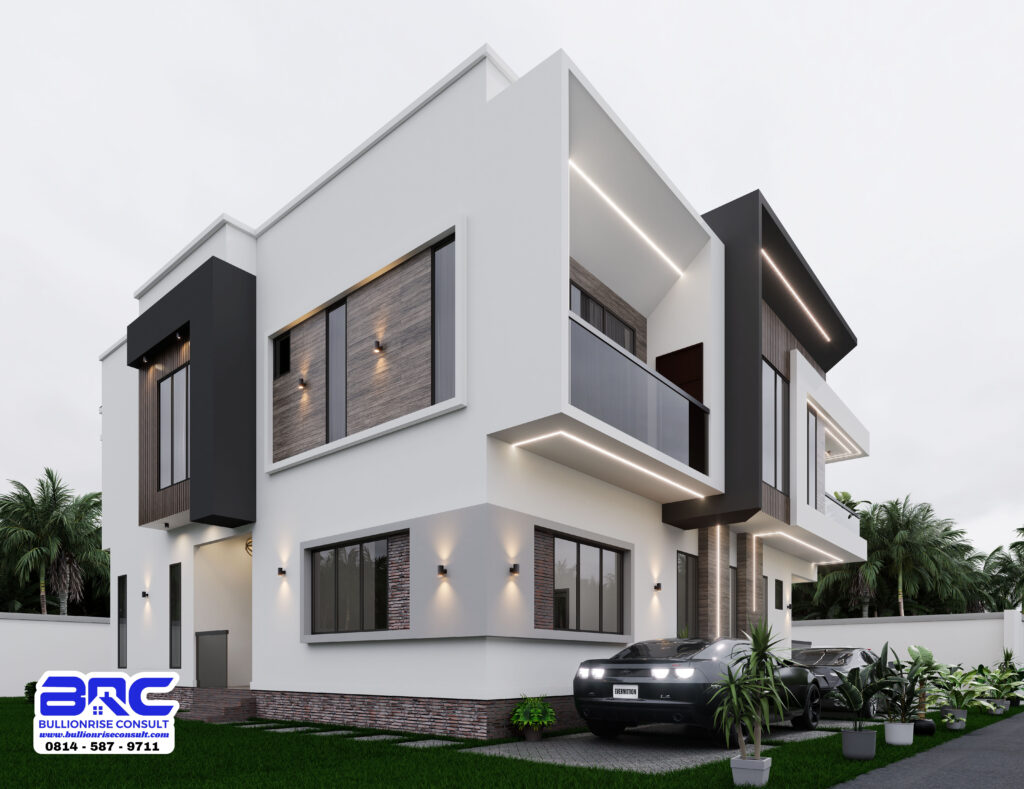 4 bedroom duplex semi detached house plan - BULLIONRISE CONSULT - 9