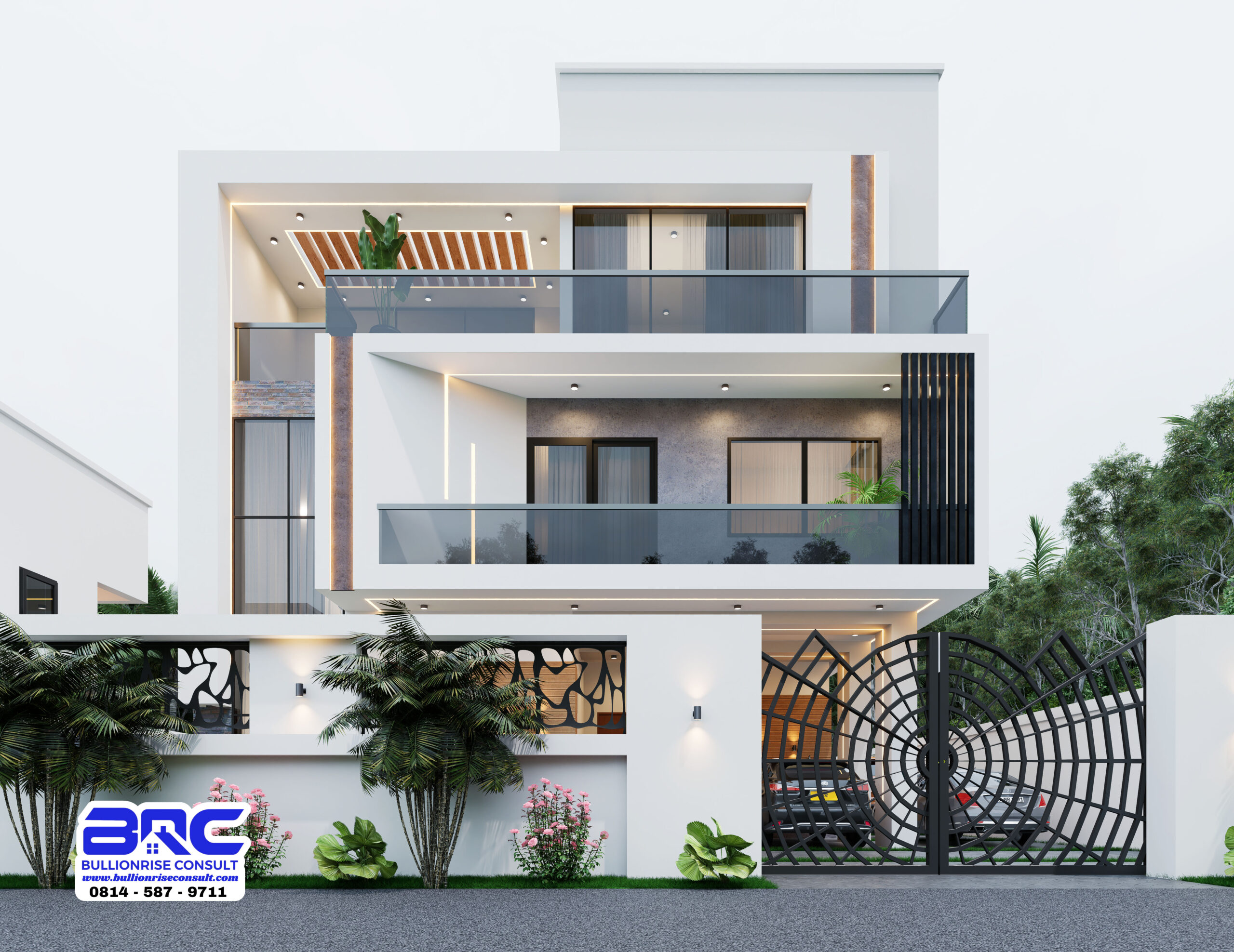 6 bedroom duplex building plan - BULLIONRISE CONSULT -