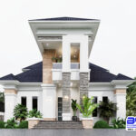 Four bedroom bungalow design with a penthouse | Avanti Manor (PSN00127BA)