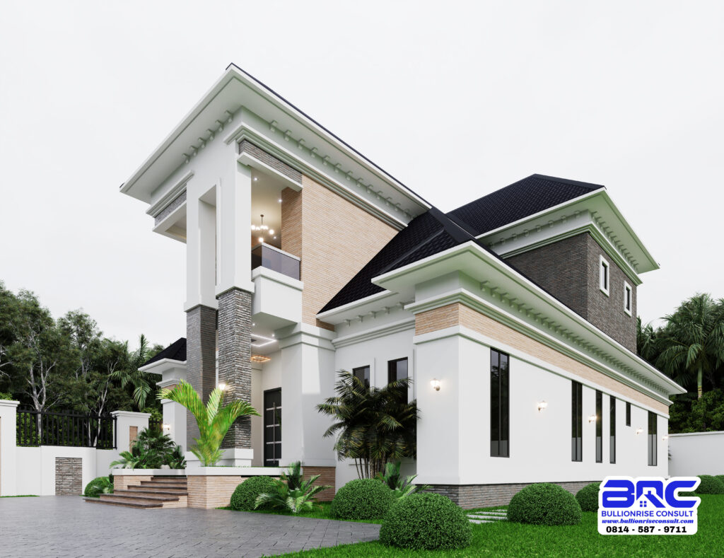 Four bedroom bungalow design with a penthouse - BULLIONRISE CONSULT - 6