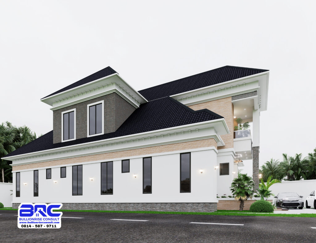 Four bedroom bungalow design with a penthouse - BULLIONRISE CONSULT - 8