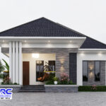 Simple 3 Bedroom bungalow modern house design | Elikon Home (PSN00137BA)