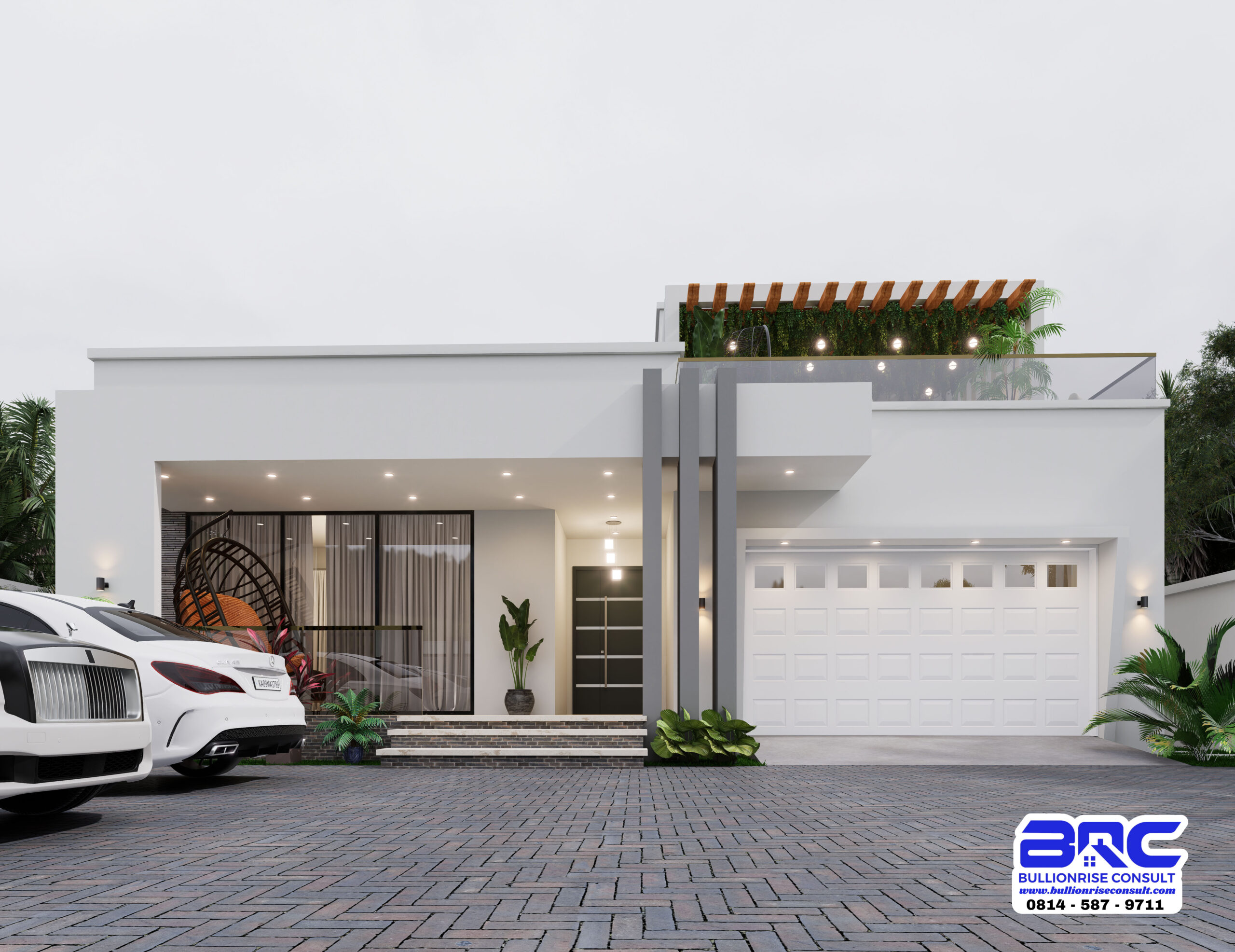 5 bedroom house plan with garage - Bullionrise consult - 1