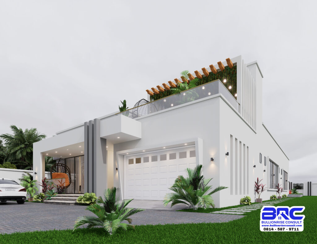 5 bedroom house plan with garage - Bullionrise consult - 2