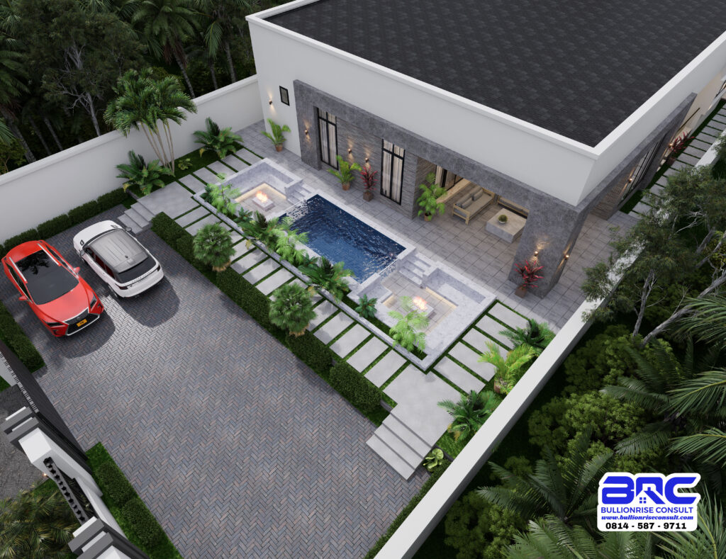 5 bedroom house plan with garage - Bullionrise consult - 9