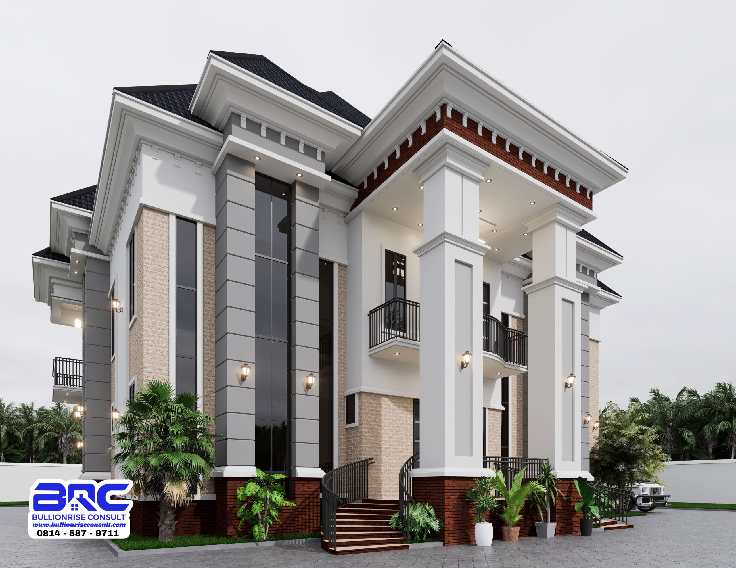 6 bedroom duplex house design - bullionrise consult -