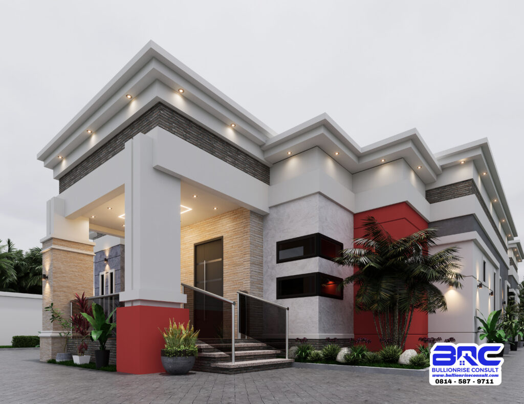 4 Bedroom Bungalow House Plans with a BQ-Bullionrise Consult-2