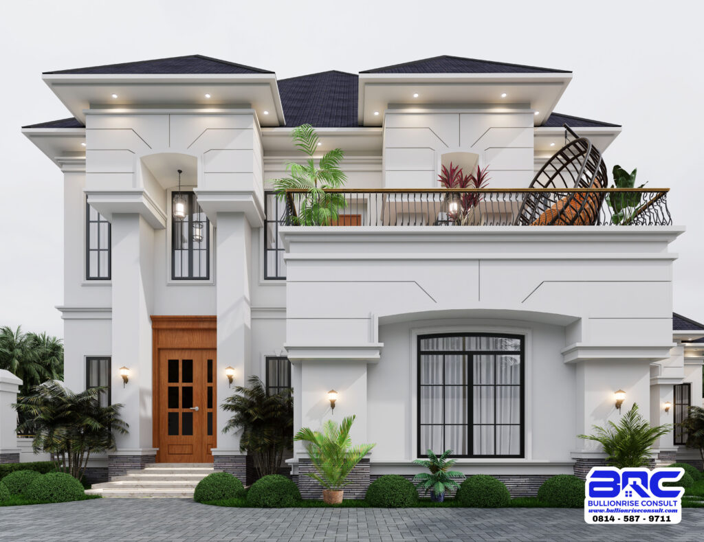 4 Bedroom Duplex House Plan with a BQ -Bullionrise Consult -