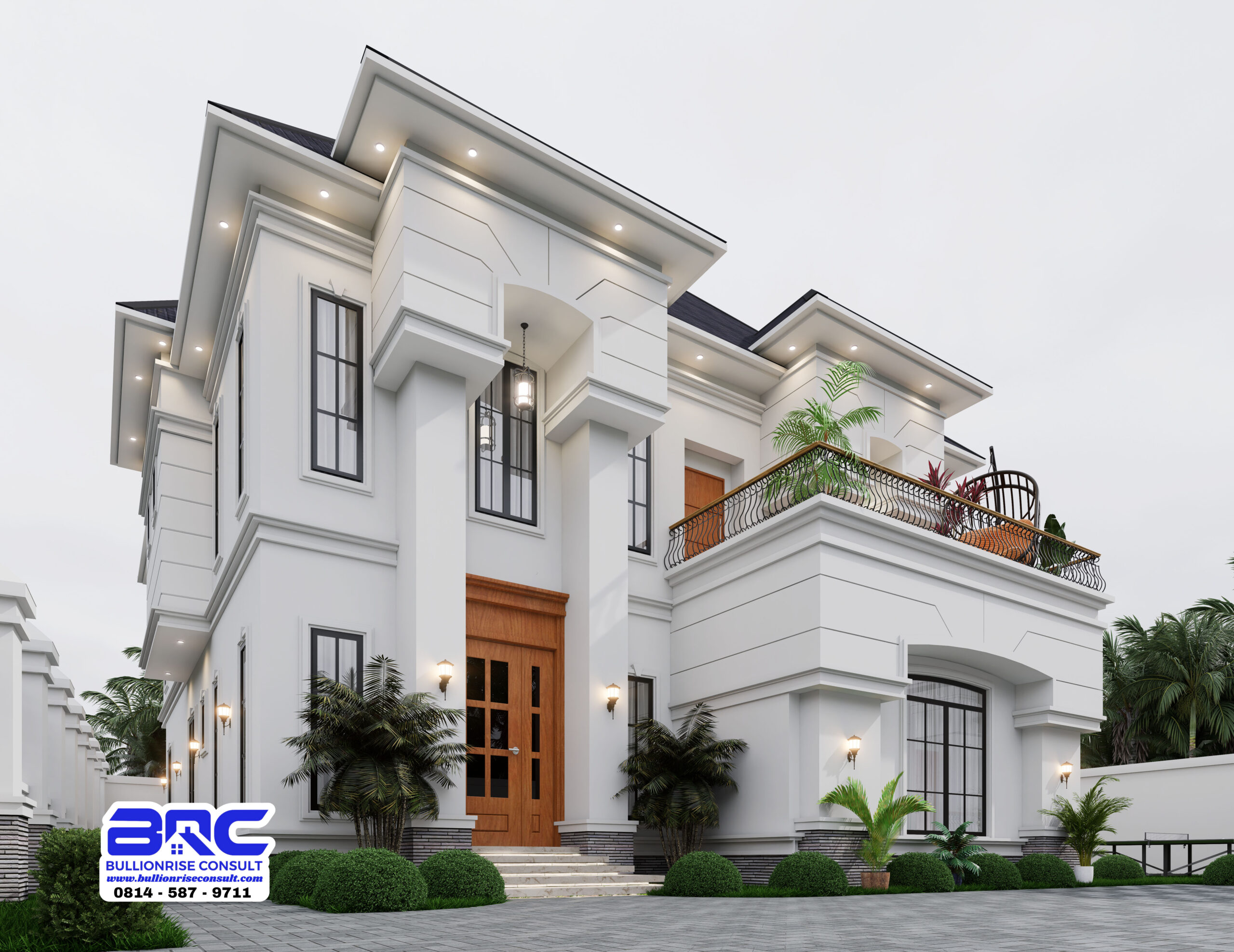 4 Bedroom Duplex House Plan with a BQ -Bullionrise Consult -3