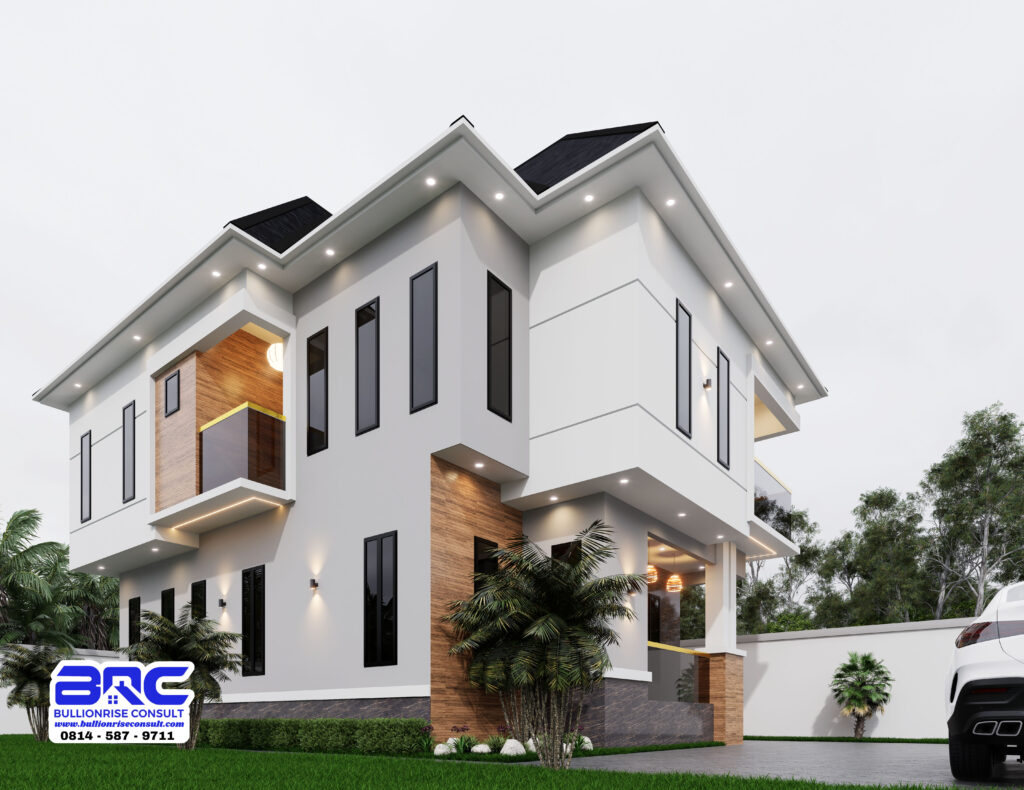 4 bedroom new duplex designs in Nigeria-BullionRise Consult-