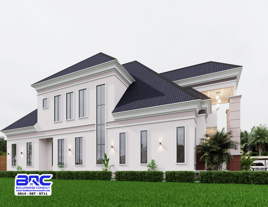 5 bedroom house design 3d with pent floor - bullionrise consult - 6