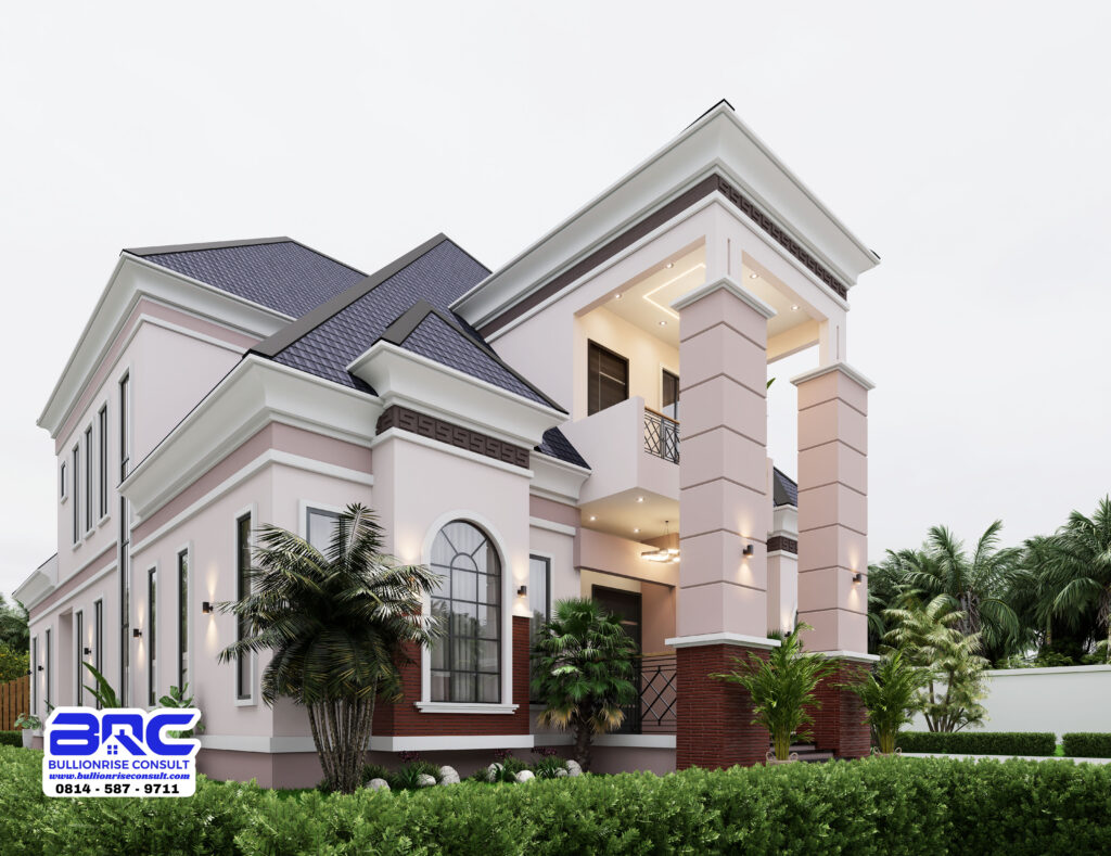5 bedroom house design 3d with pent floor - bullionrise consult - 7