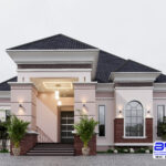 4 Bedroom Bungalow 3d Exterior Designs in Nigeria | Eko Haven (PSN00171BA)