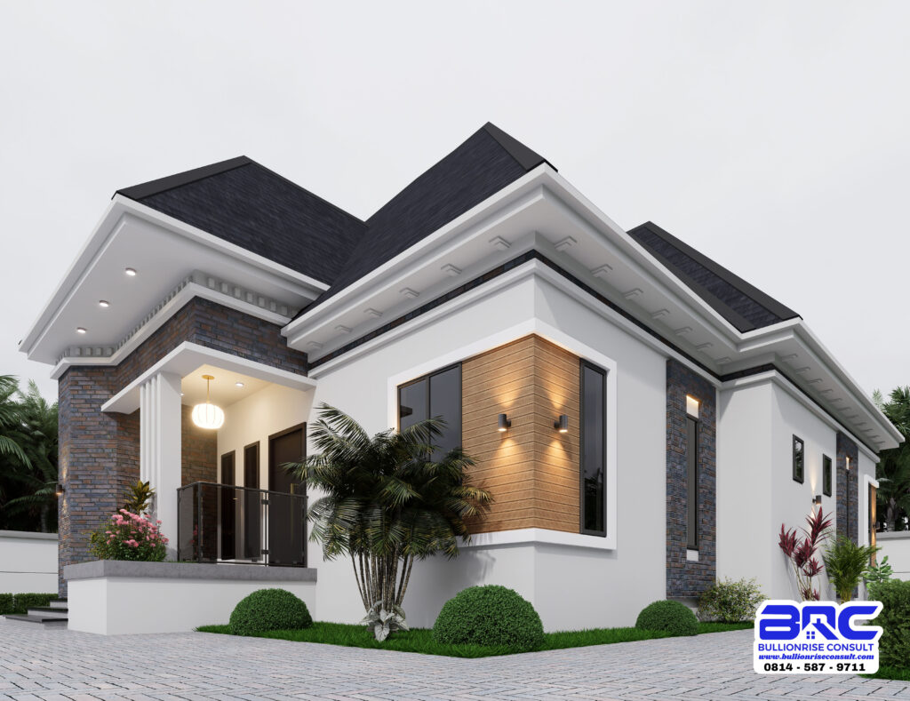 4 Bedroom Bungalow with a Hip Roof Design-Bullionrise Consult-7