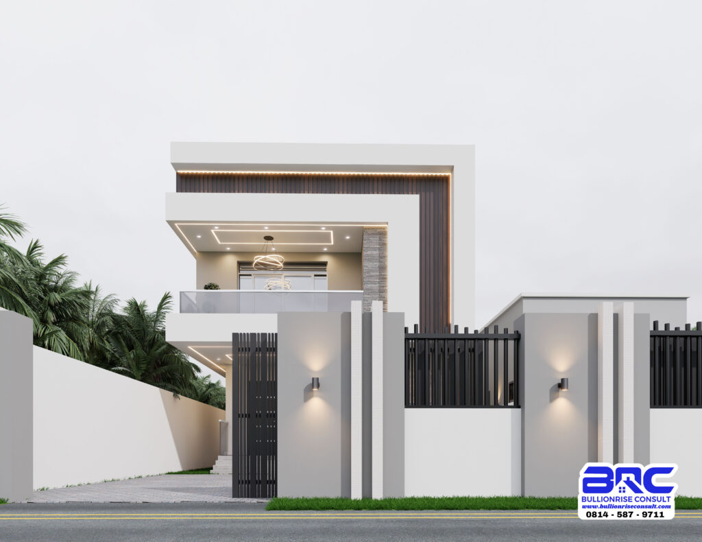 4 Bedroom Duplex House Plan with a Hidden Roof -Bullionrise Consult-11