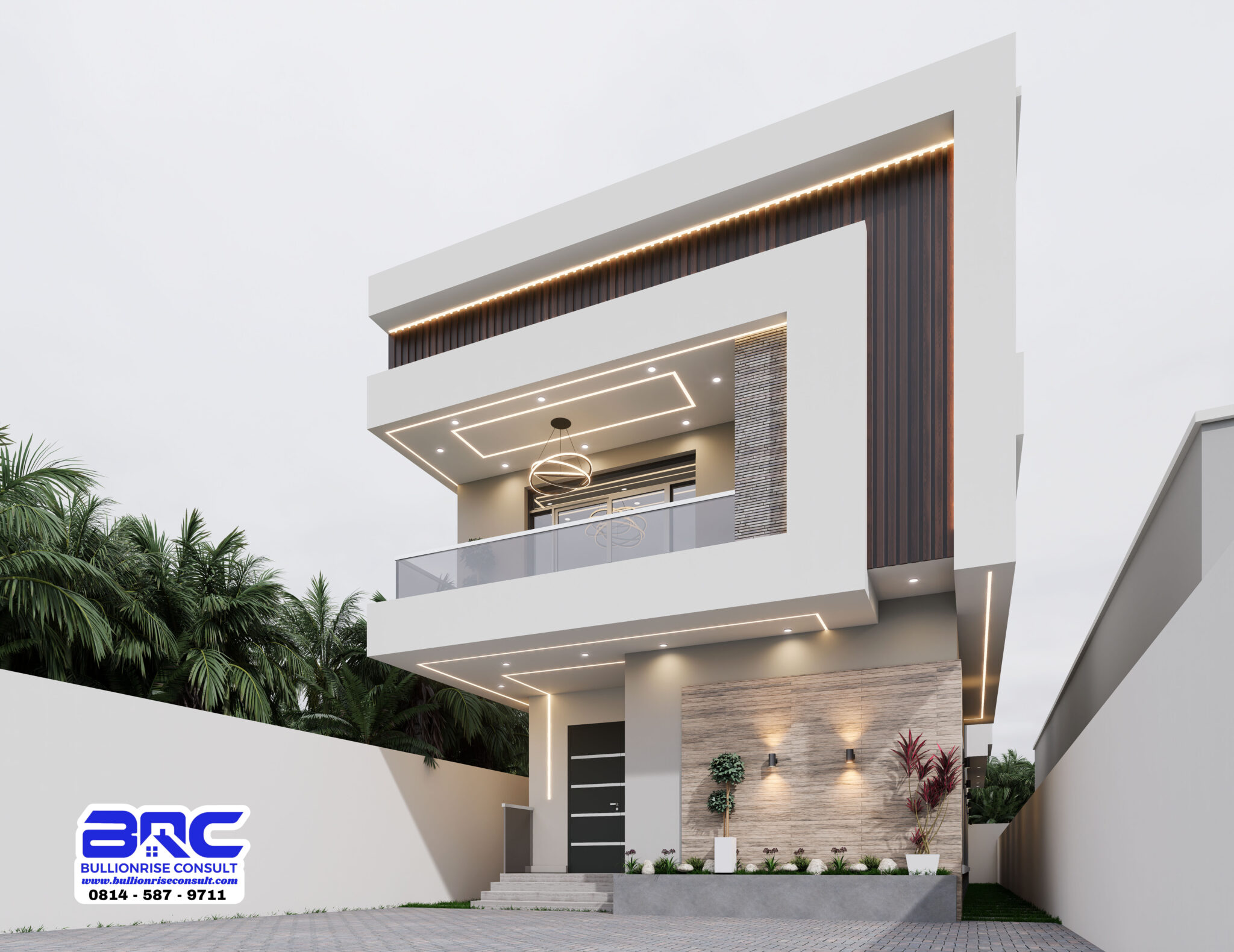 4 Bedroom Duplex House Plan With A Hidden Roof Photo Inspiration