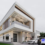 4 Bedroom Duplex House Plan with a Hidden Roof | Lumina (PSN00160BA)