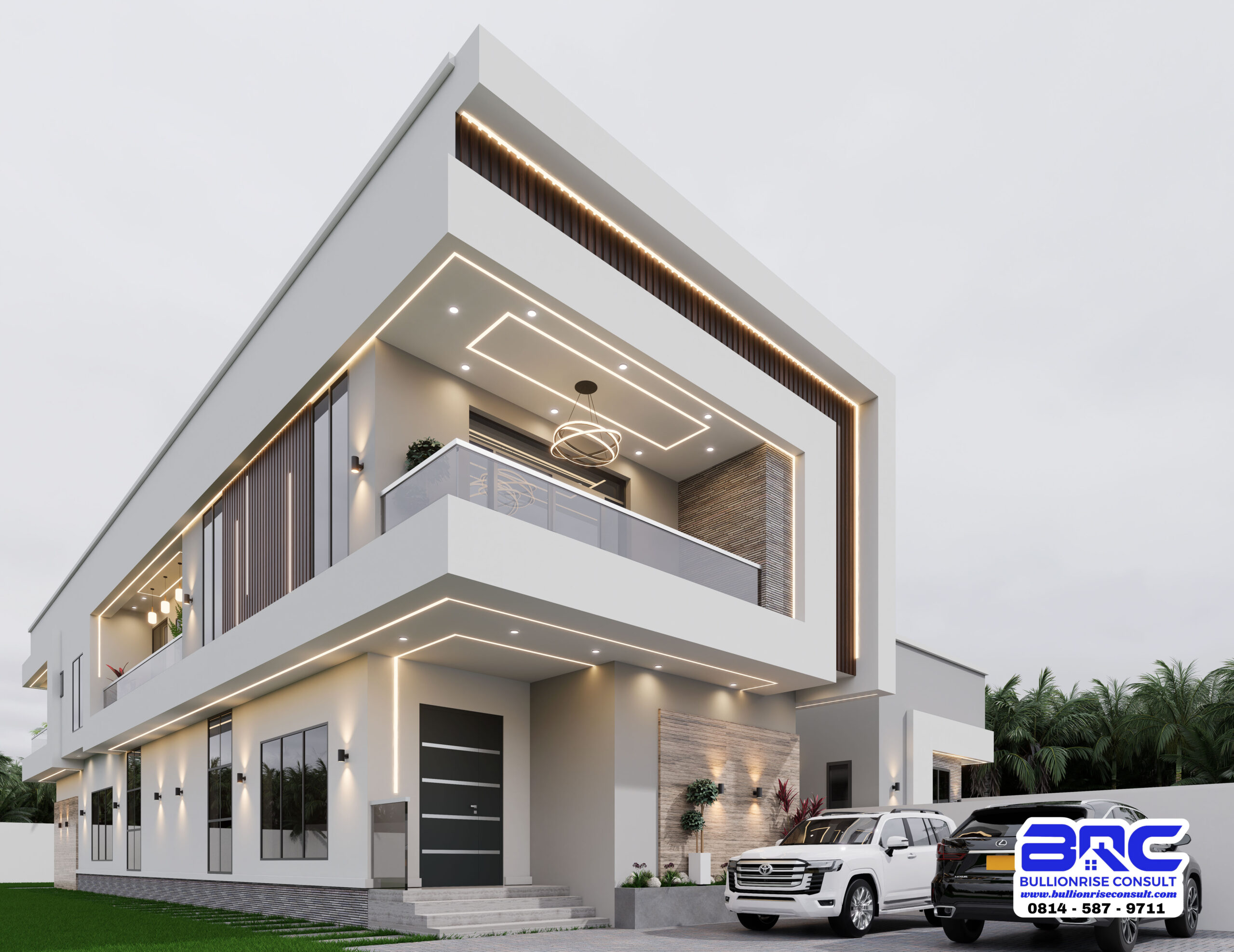 4 Bedroom Duplex House Plan with a Hidden Roof -Bullionrise Consult-9