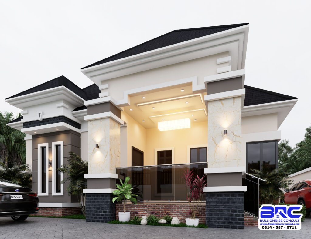 5 Bedroom Bungalow 3d Design Plans-Bullionrise Consult